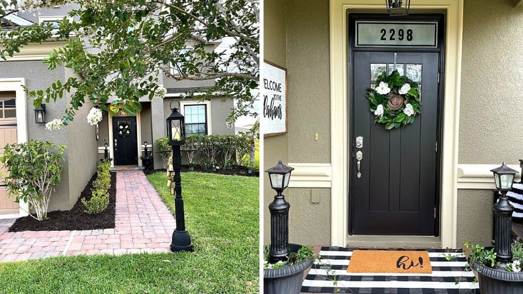 Picture of: Curb Appeal & Front Porch Makeover on a Budget:  Easy Ideas!
