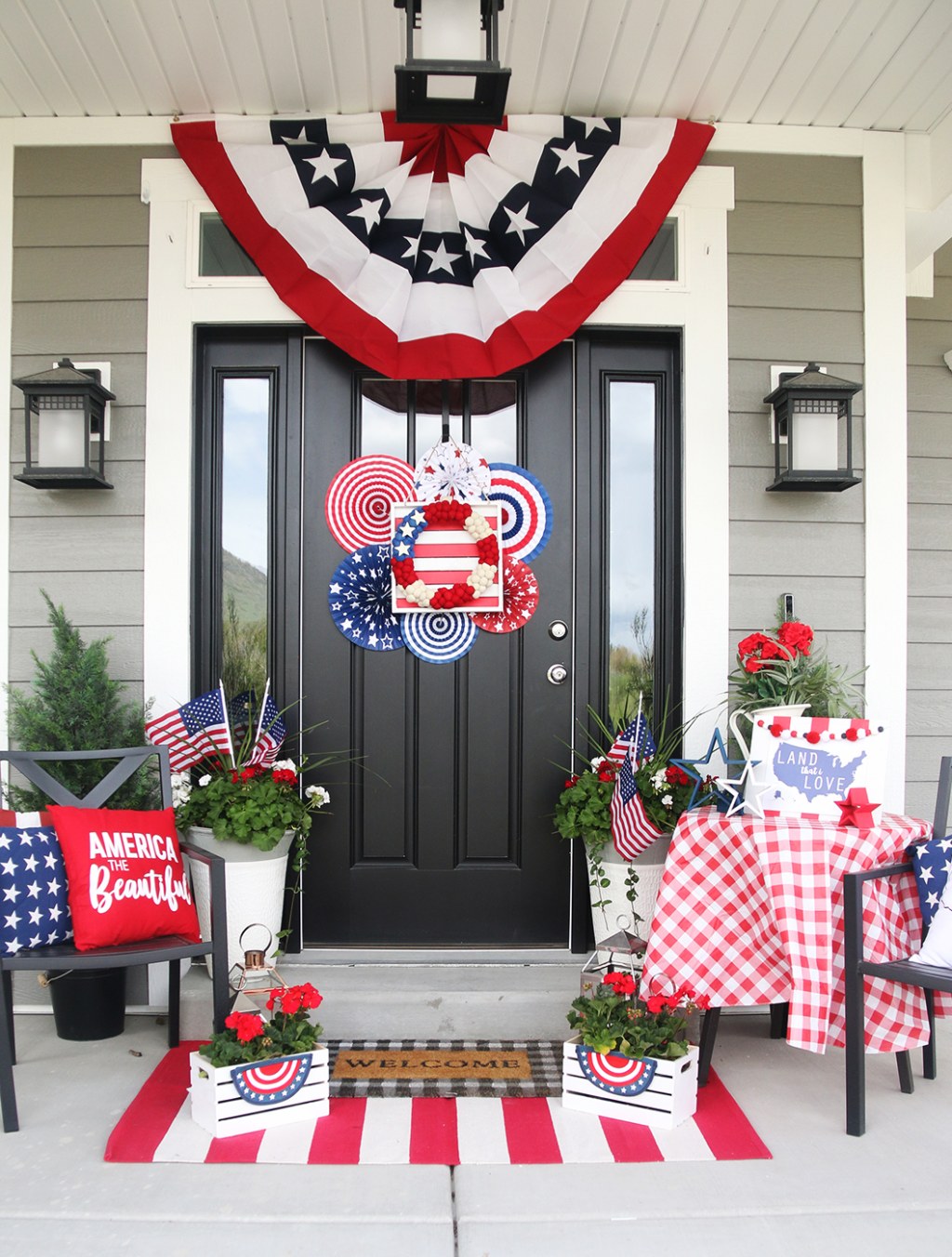 Picture of: Easy th of July Front Porch Decorating Ideas  Fun