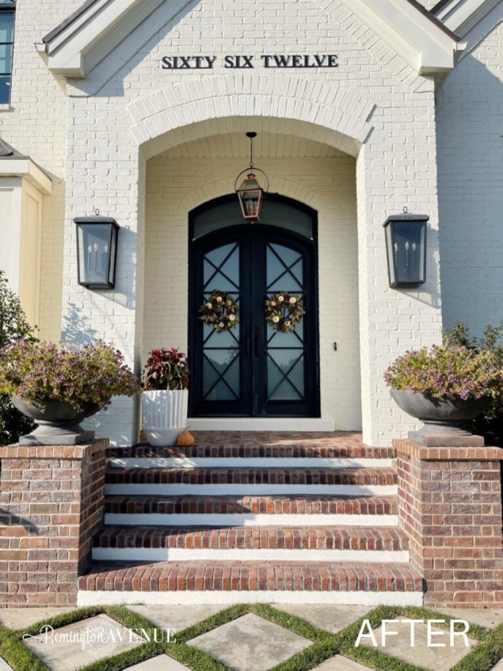 Picture of: Front Porch Brick Paver Tutorial – Remington Avenue