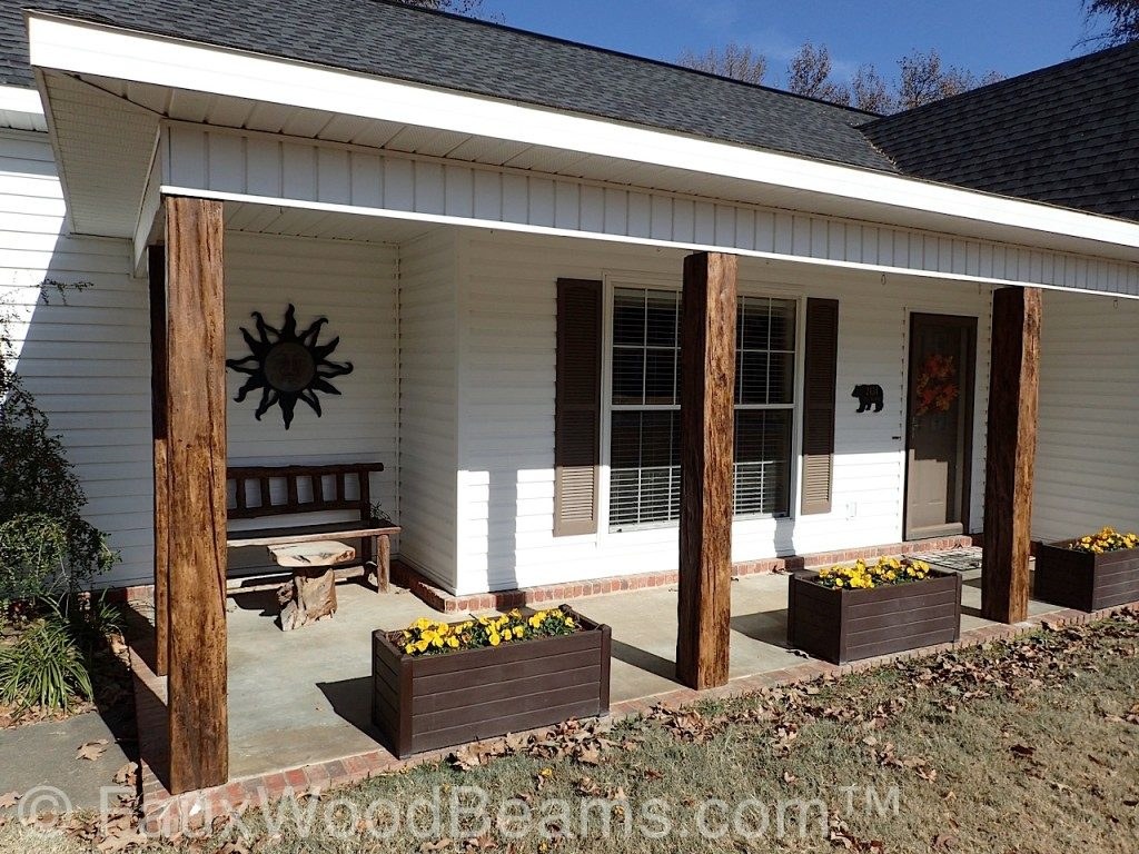 Picture of: Front Porch Wood Beams With Timber Posts – Barron Designs