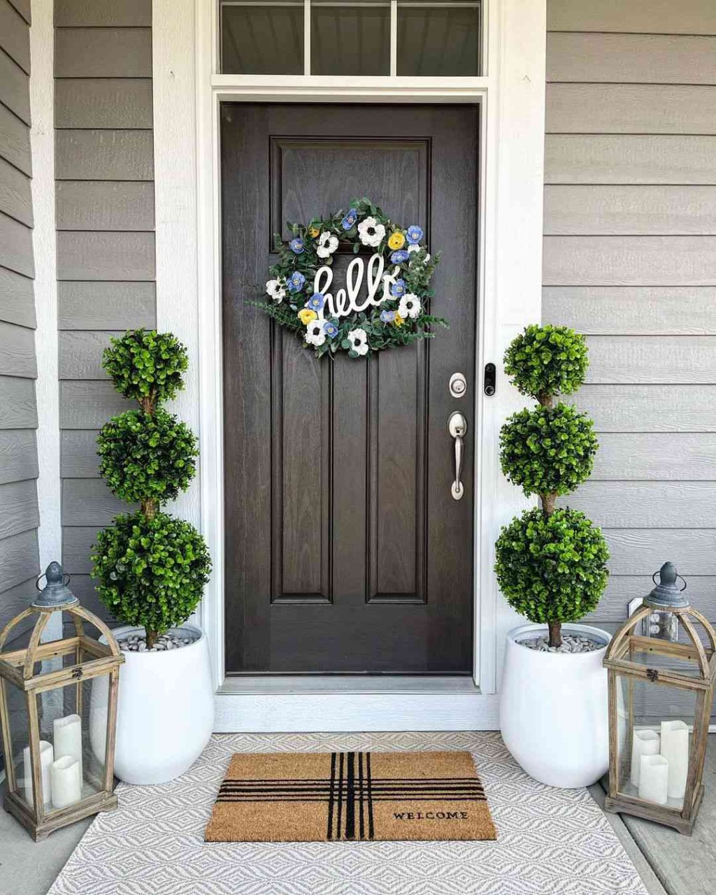 Picture of: Lovely Spring Front Porch Decor Ideas