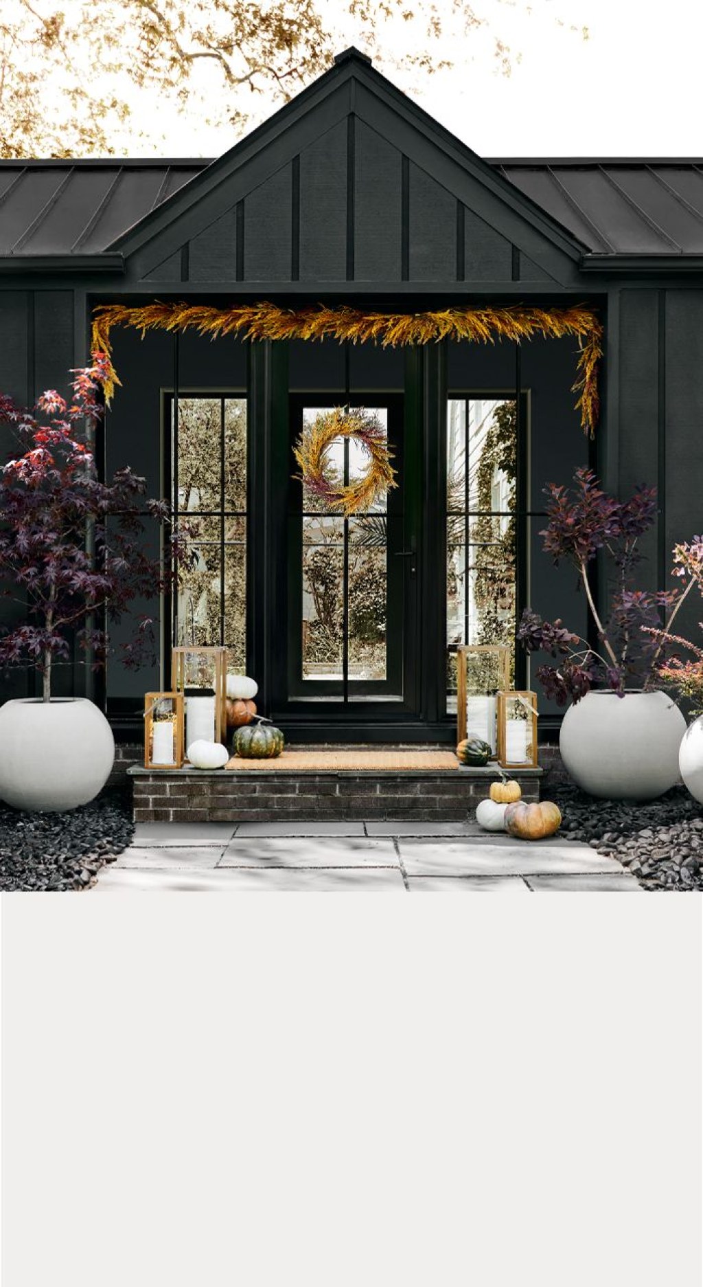 Picture of: Outdoor Thanksgiving Porch Decorations  Crate & Barrel