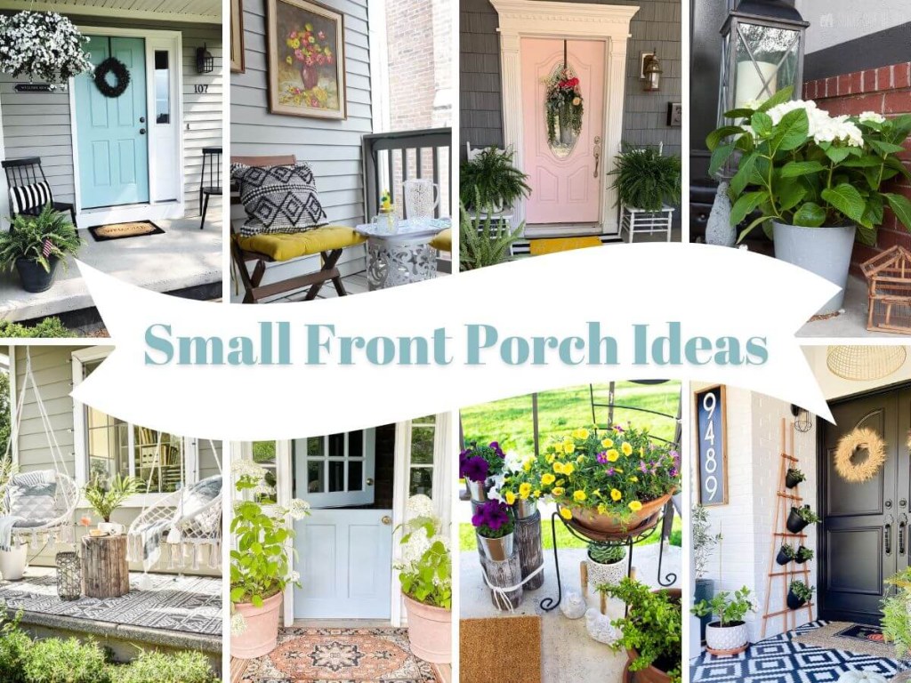 Picture of: Simple Small Front Porch Ideas on a Budget  Sunny Side Design