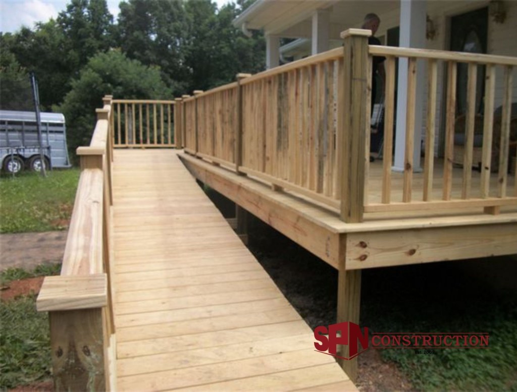 Picture of: Single-Story Deck  Outdoor ramp, Porch with ramp, Wheelchair ramp