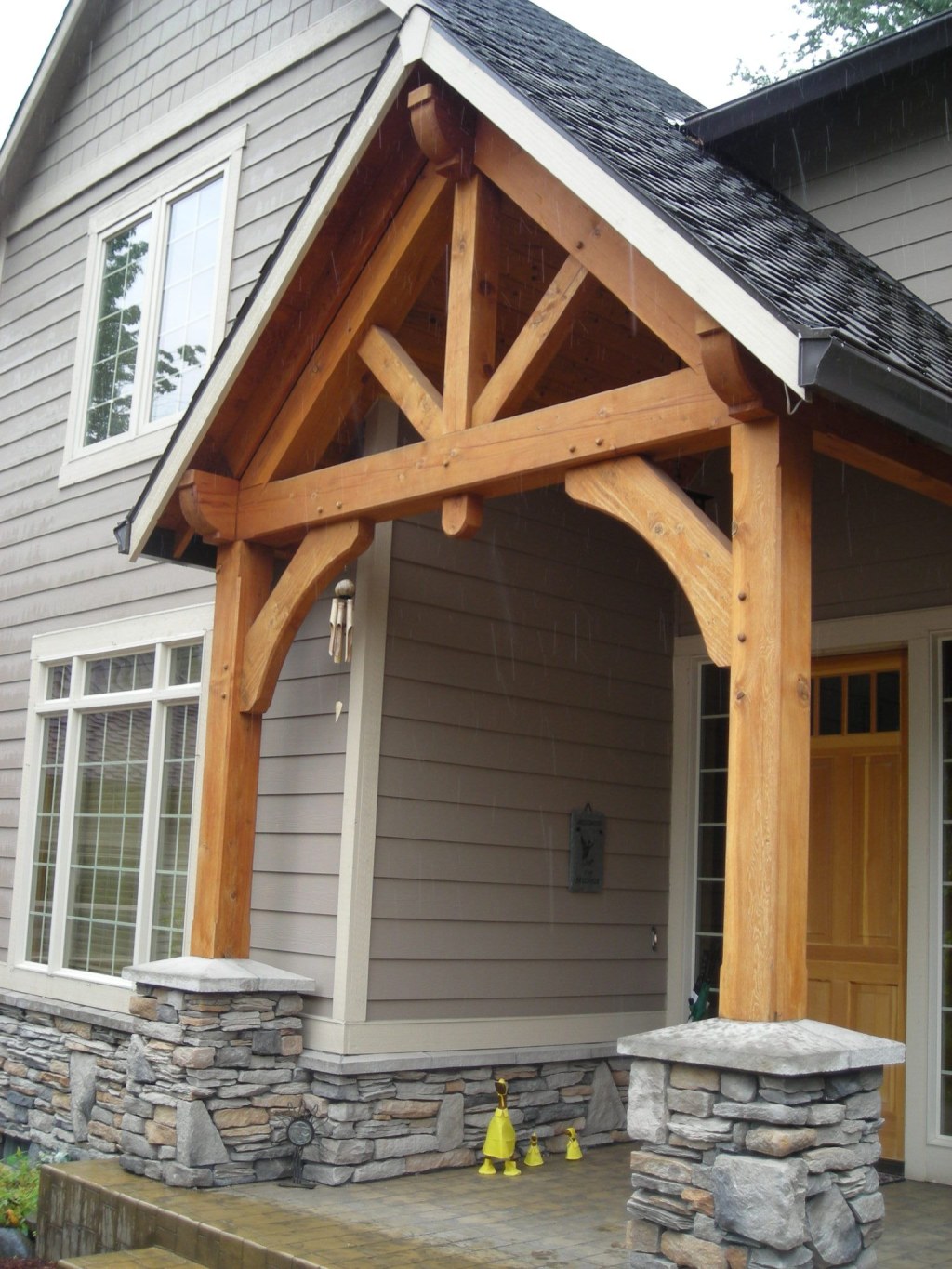 Picture of: Timber Frame Entry in   Porch design, House with porch, Front