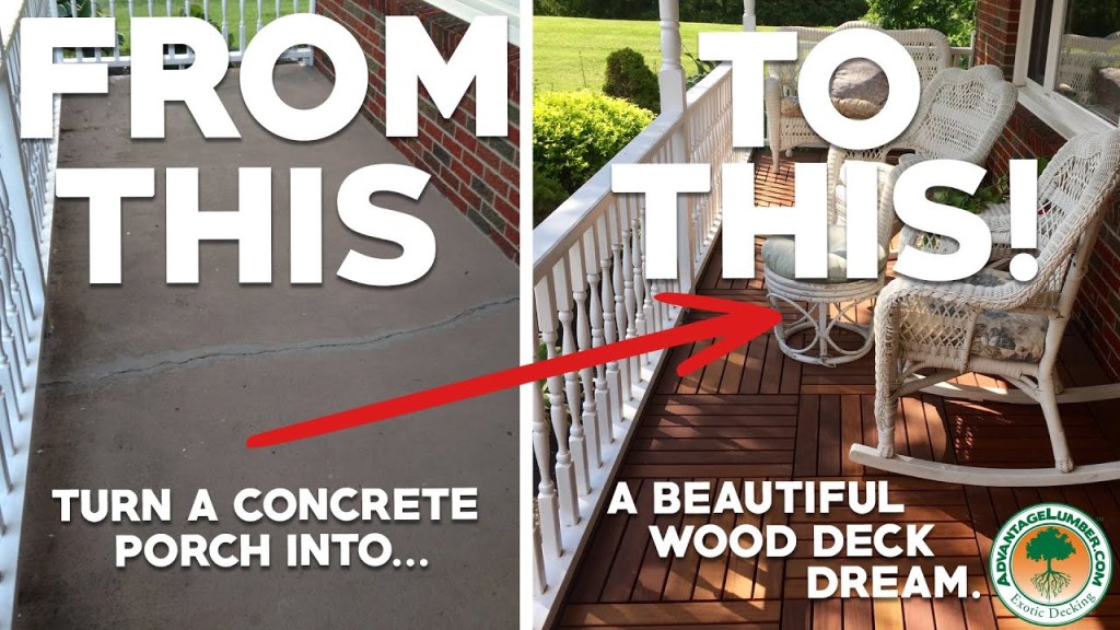 Picture of: Wood Over Concrete Front Porch [Refresh The Look Of Your Porch Using Deck  Tiles]